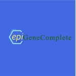 epiGeneComplete test logo in yellow, green, and blue for genetic and epigenetic analysis