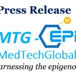 EpiMedTech Global official press release logo with 'Harnessing the epigenome' tagline, highlighting biotechnology innovation